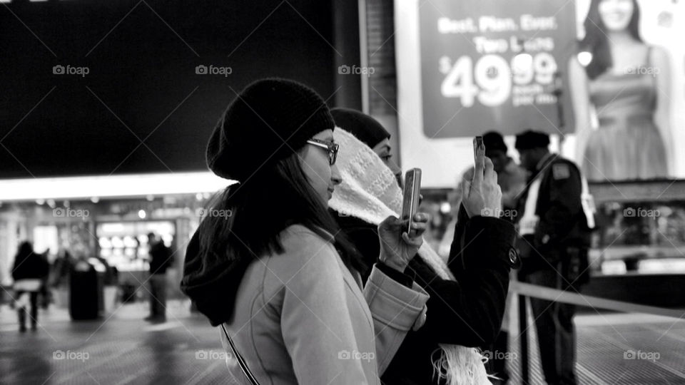 girls hat bw phone by jehugarcia