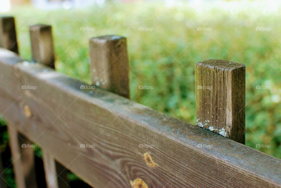 wooden fence