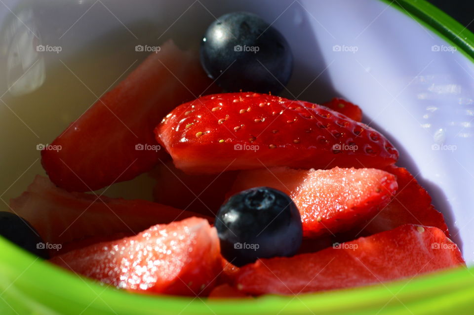 fruits in macro