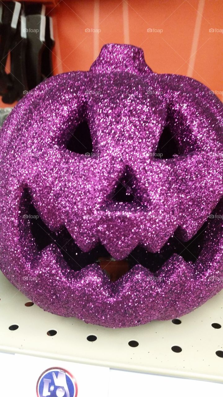 Halloween purple pumpkin