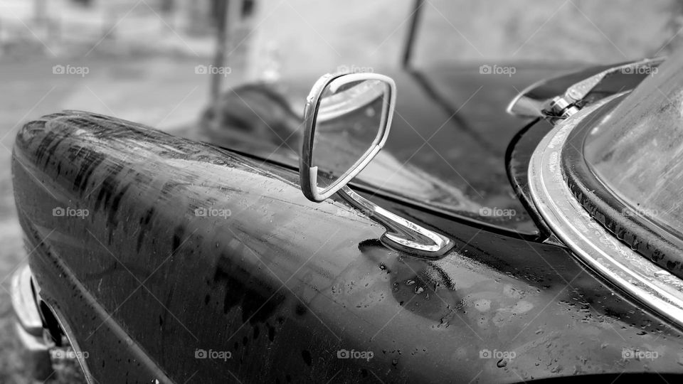 classic car mirror