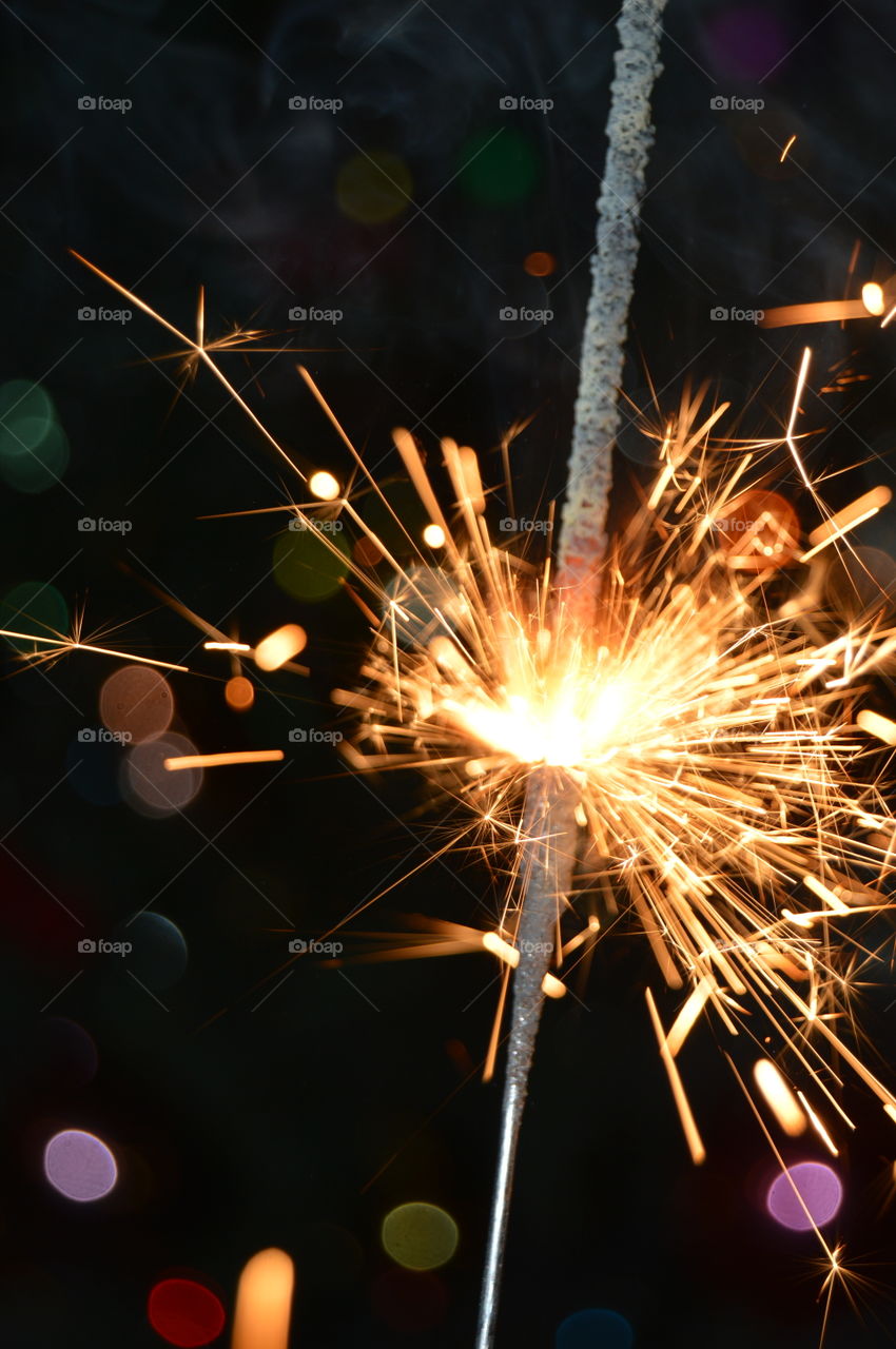 New year, Christmas, Sparkler, sparks,
