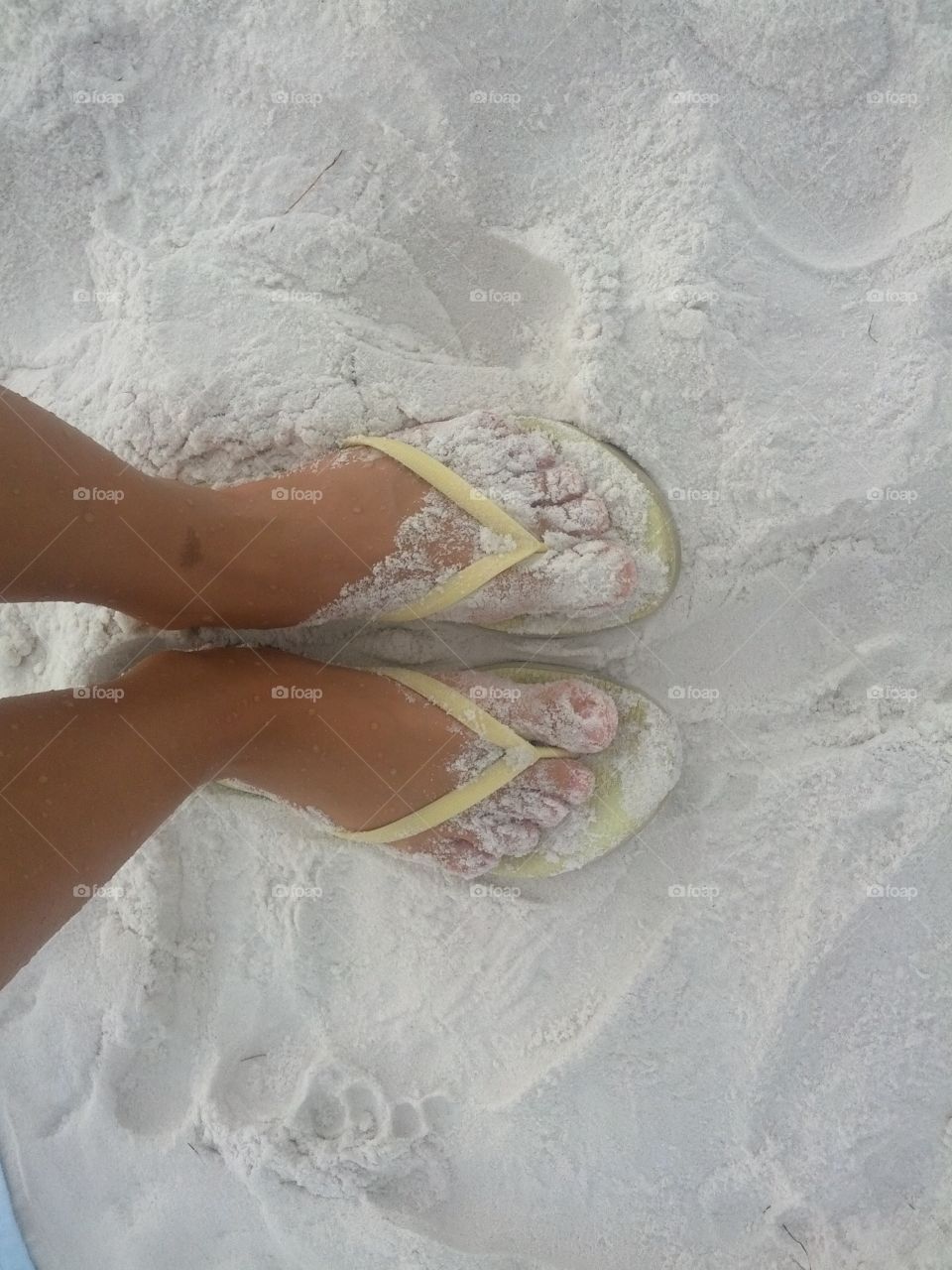 White sand