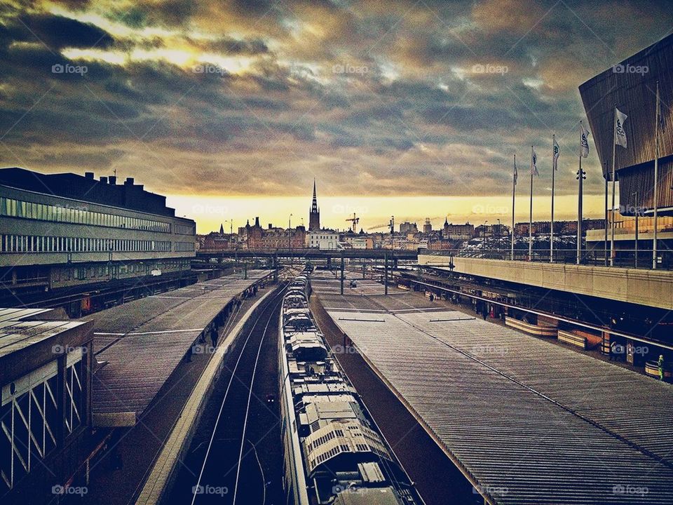 Stockholm Railway Station, Sweden.