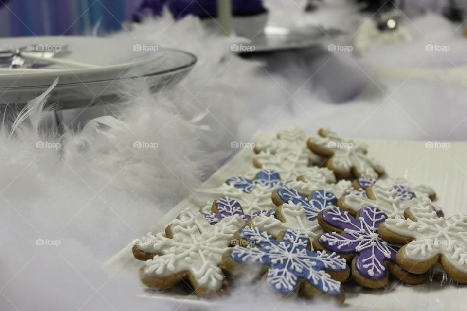 Snowflake cookies