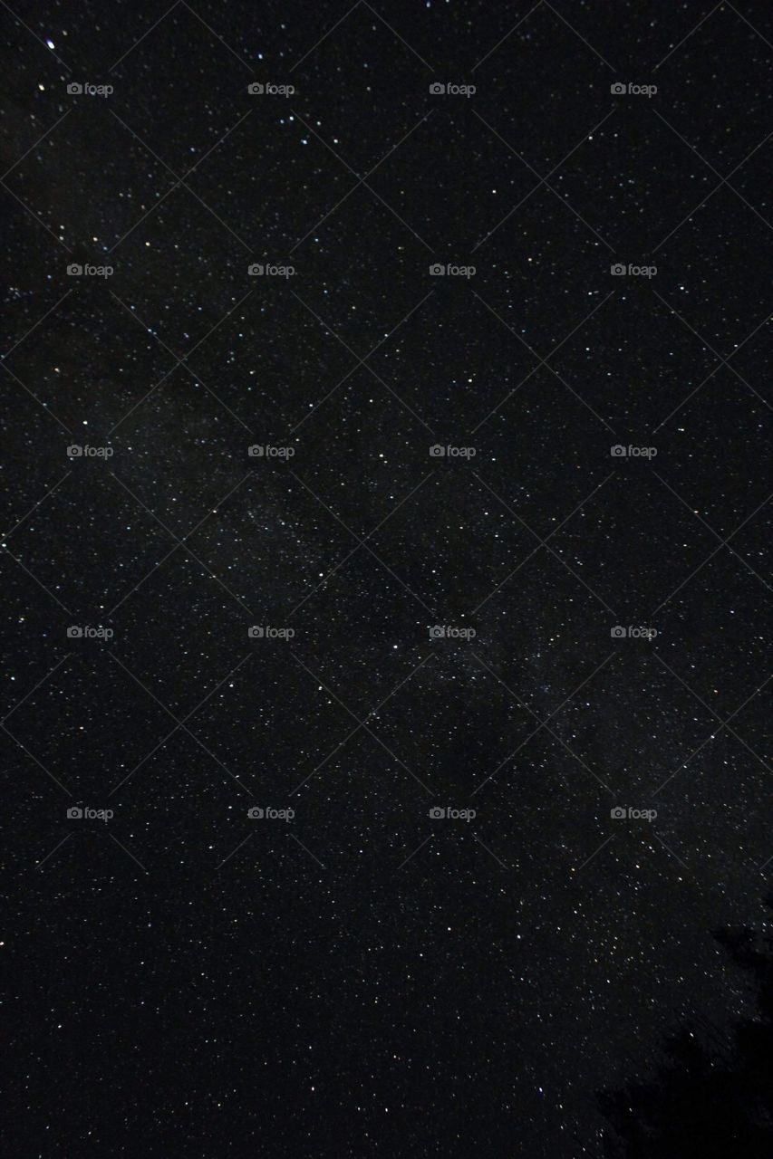 Starry night sky