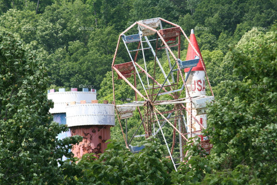 Old Memories. A long forgotten amusement ride the paint is fading but the memories will live on.
