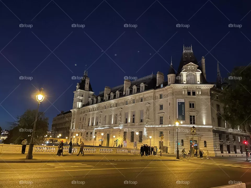 A beautiful night view in Paris 