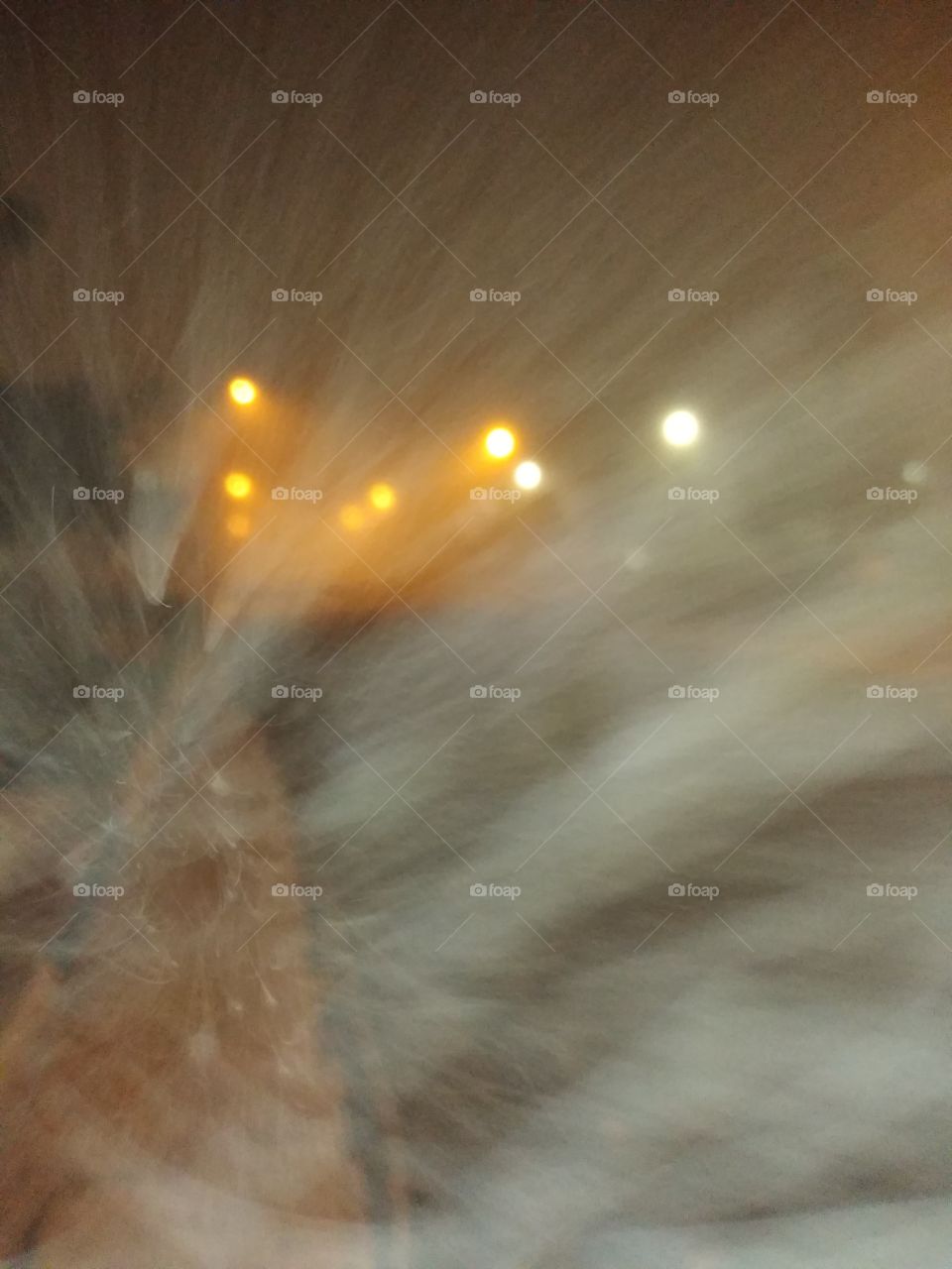 foggy winter night in Carson ca