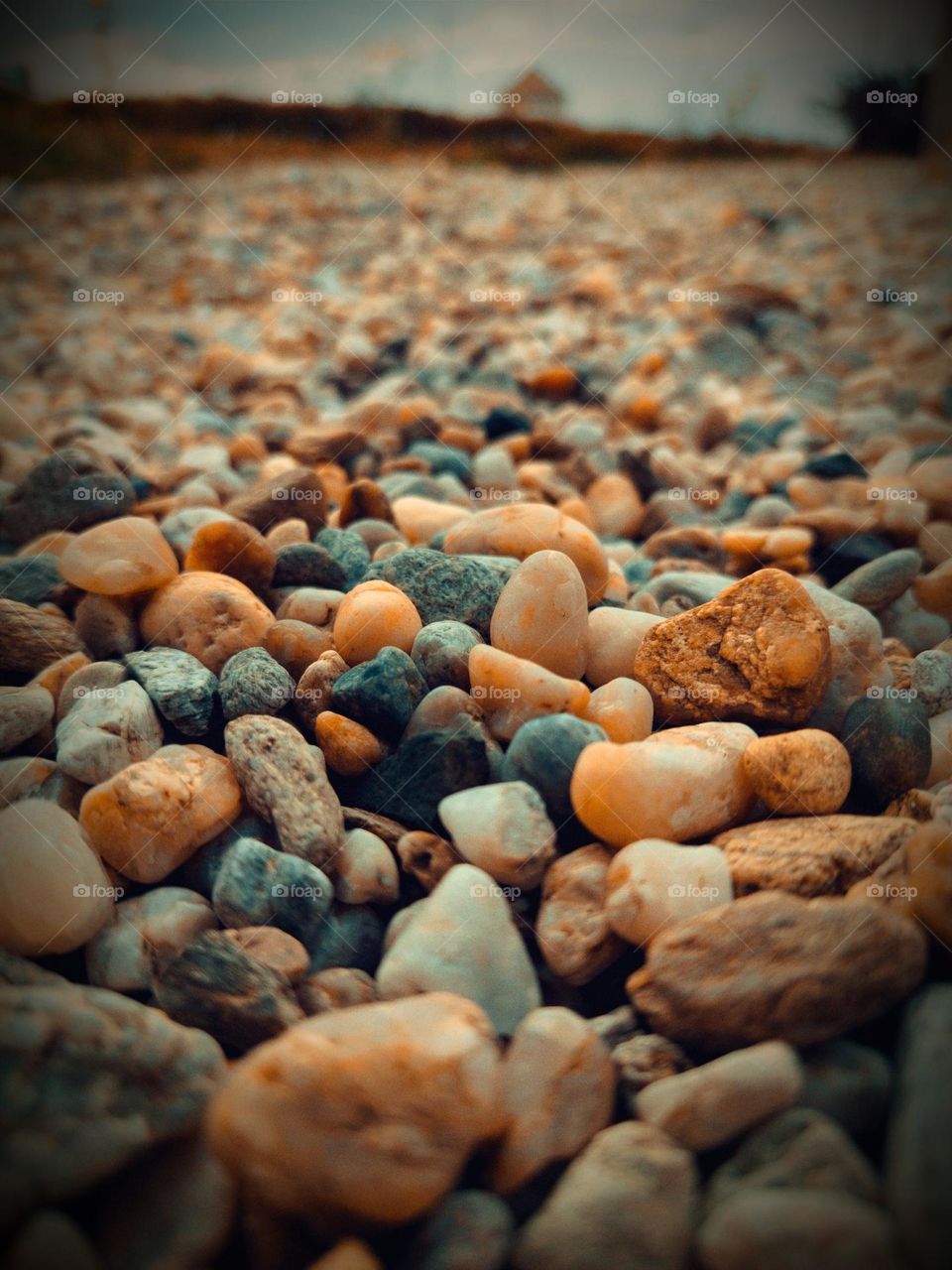 Coloured pebbles