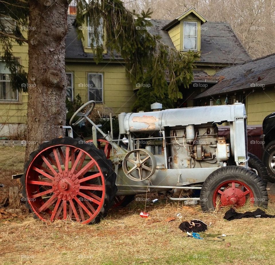old tractor