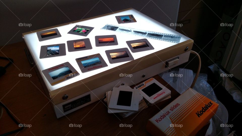 lightbox pictures photography slides negatives viewing