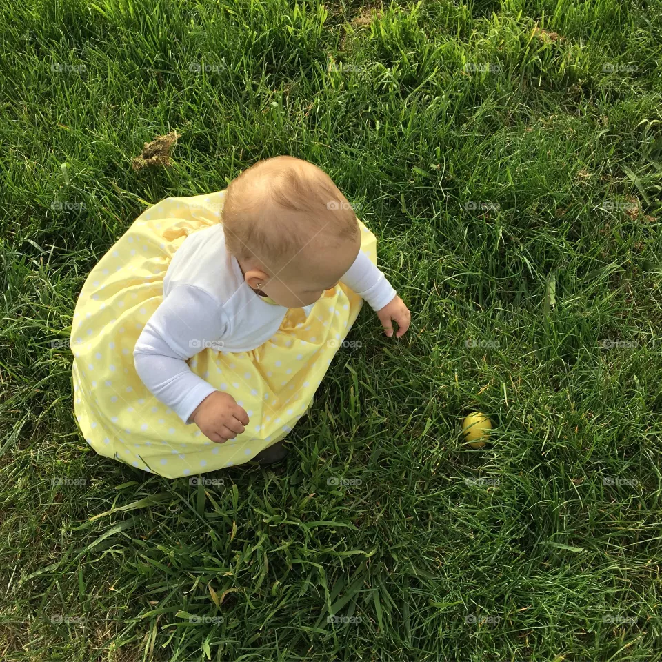 Child, Grass, Baby, Little, Lawn