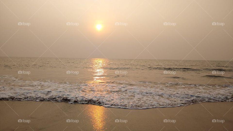 Beautiful sunset at beach
evenings at beach
nature's beauty