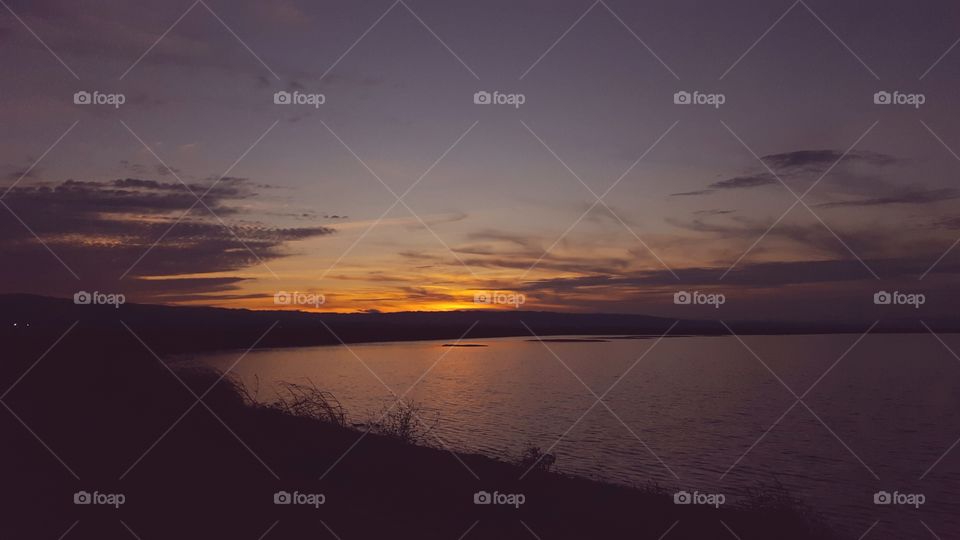 sunset before the storm