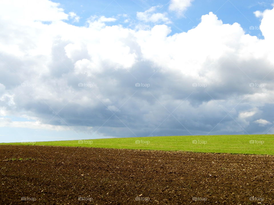 landscape or background and beautiful blue sky
