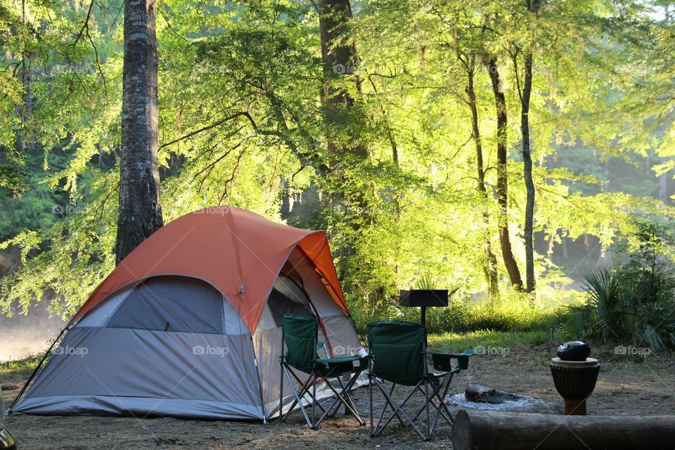 Camping at Ginnie Springs Florida 