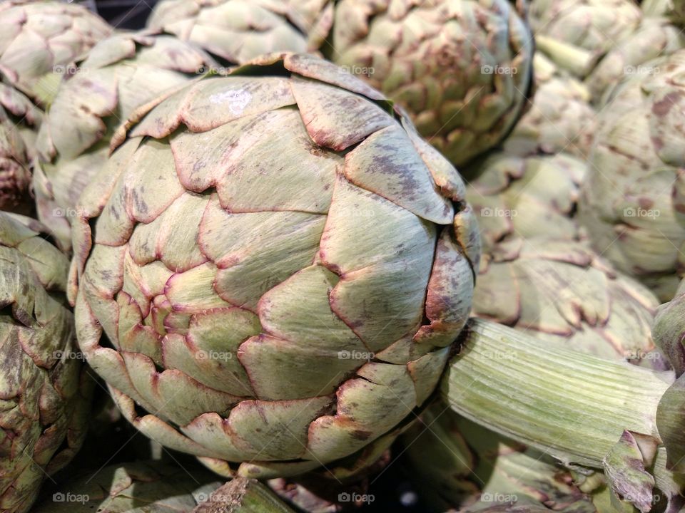 Fresh market artichoke.