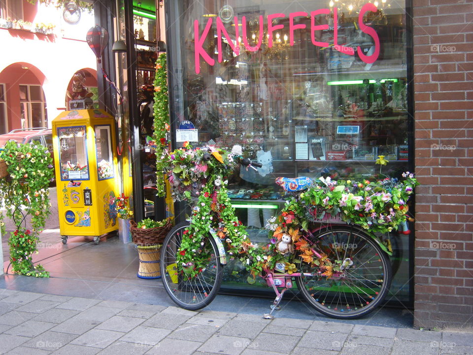 A shop window in Amsterdam.