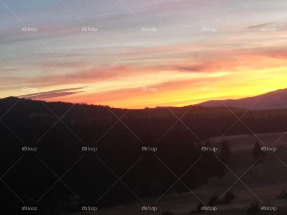 beautiful Montana sunset