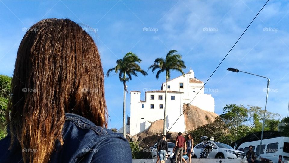 E lá do alto do convento da Penha, sei que minha mãezinha do Céu olha por mim.💙🙌