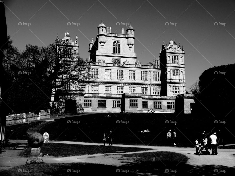 black and white architecture. batman Castle