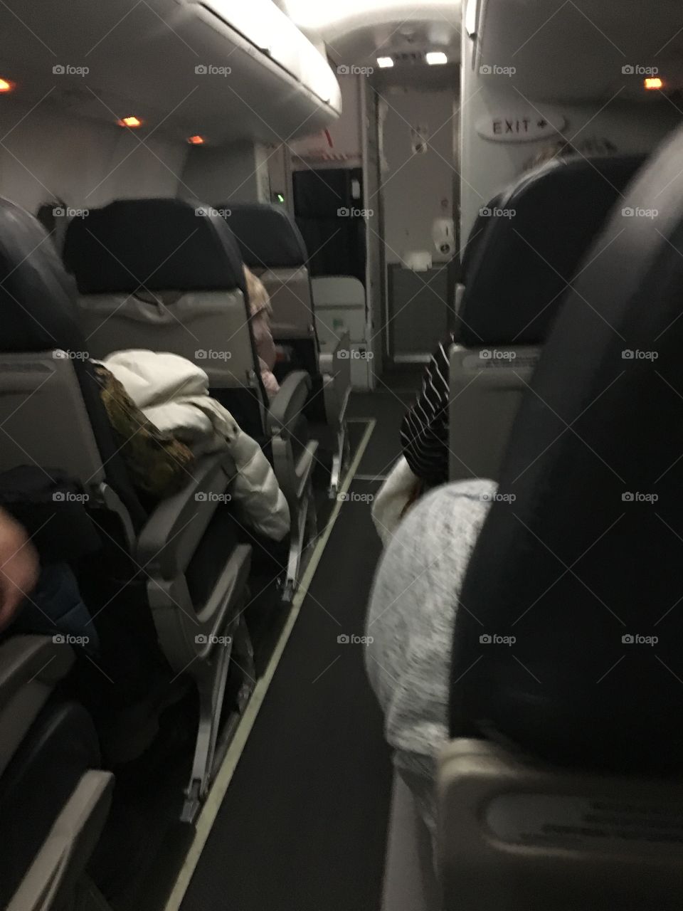 Inside plane 
