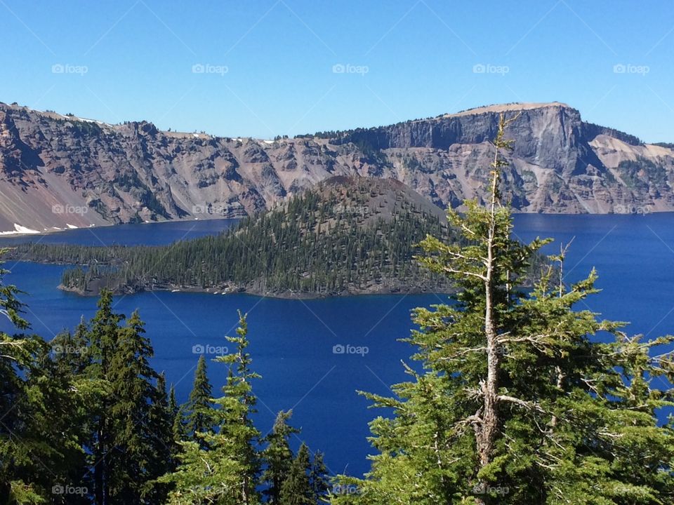 Crater lake. 4th of July camping