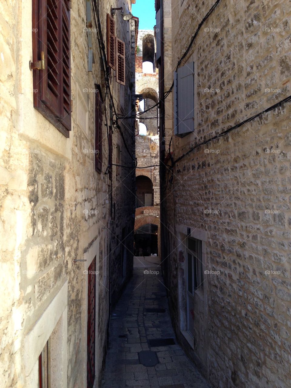 Alley way, Diocletian Palace, Split, Croatia