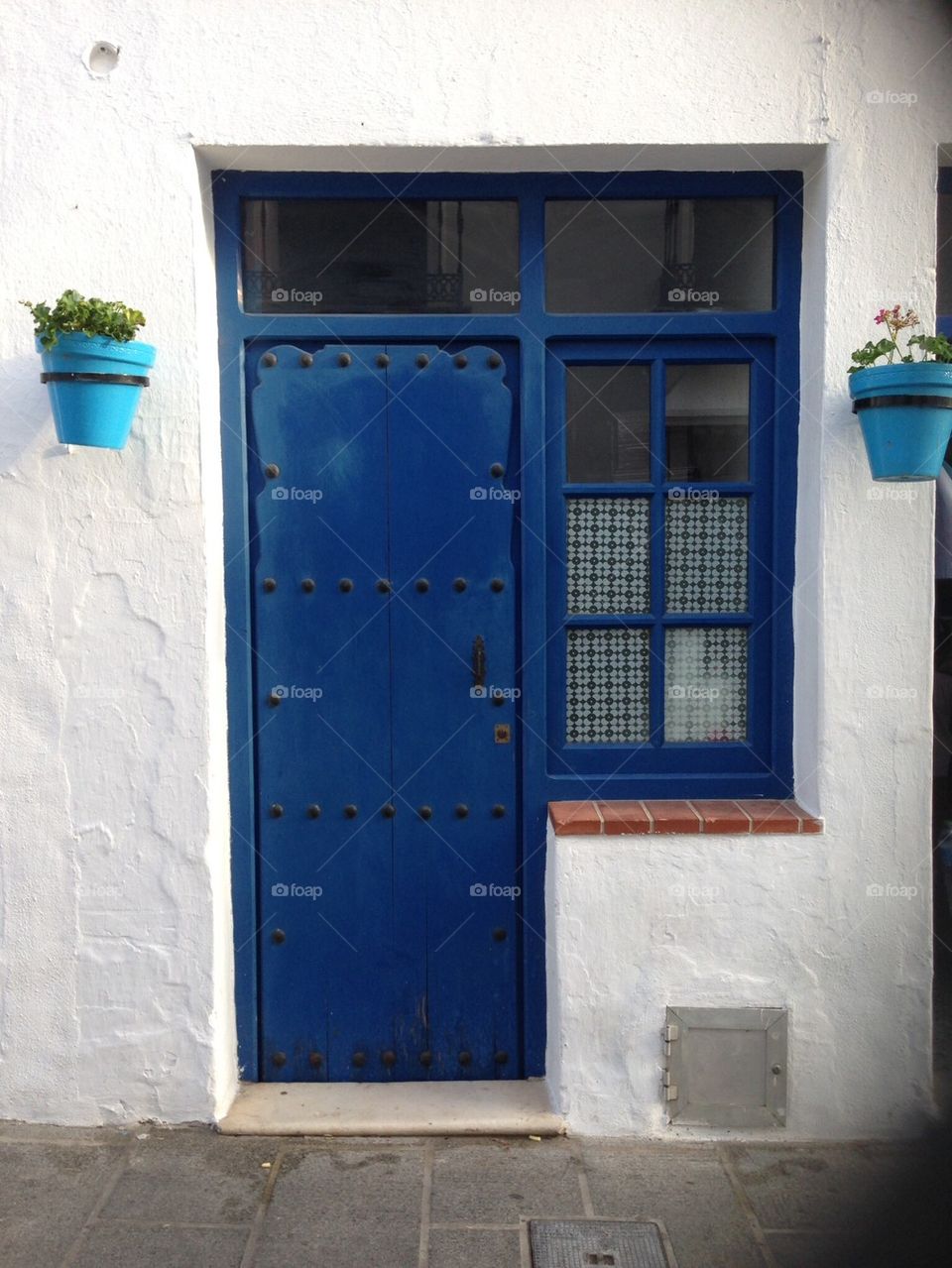 Blue door