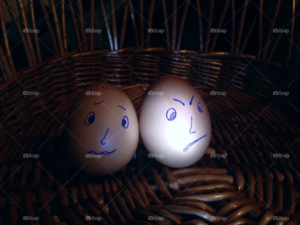 faces eggs