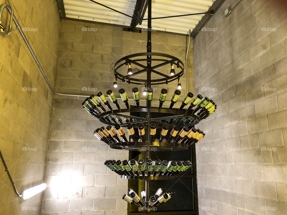 BREWDOG Brewery - Beer Bottle Chandelier