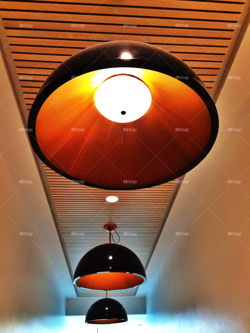 Designer light on the ceiling. Designer light on the ceiling