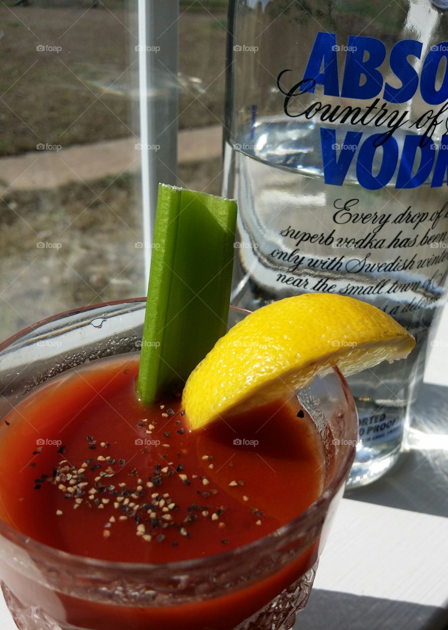 Absolut Bloody Mary with a view