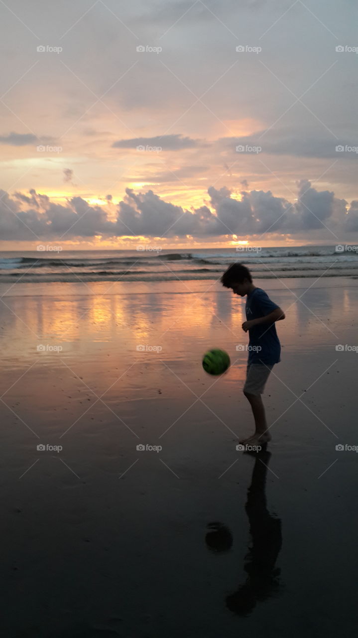 Soccer Sunset