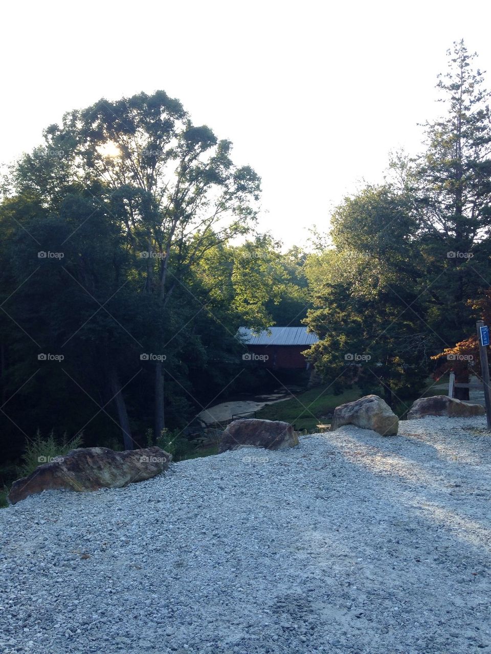 Evenings At Campbell covered bridge 