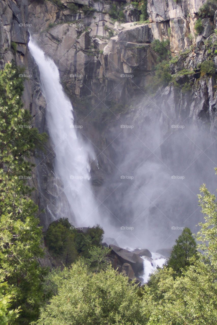 Bridalveil Falls at Yosemite National Park