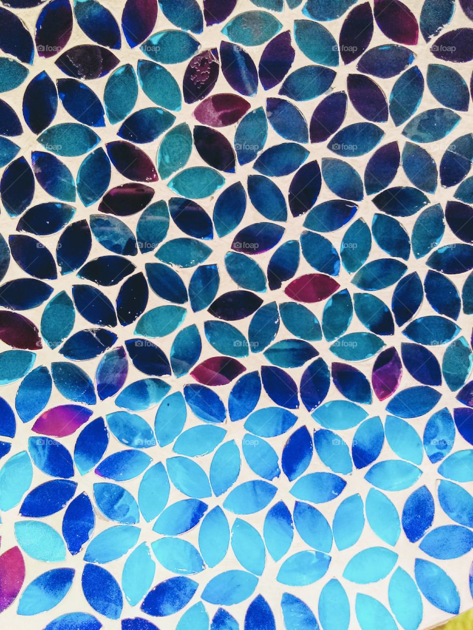 Blue Flower textured Design