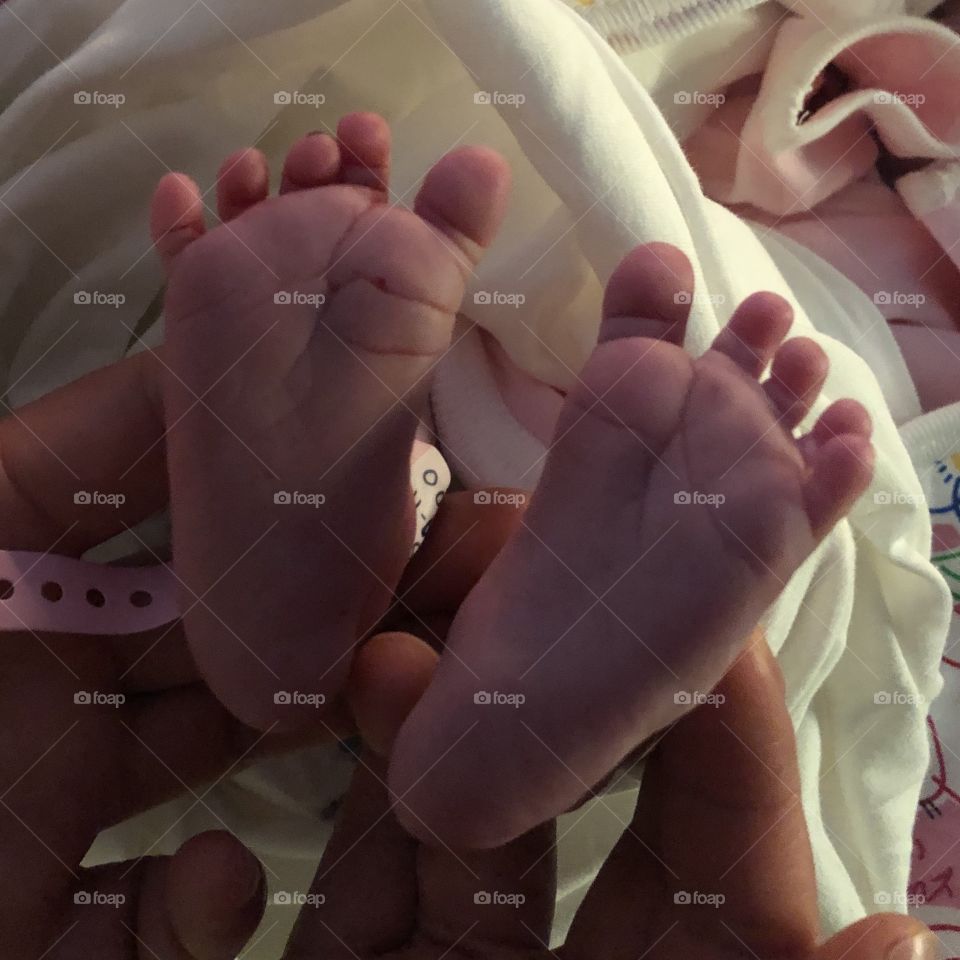 Newborn feet