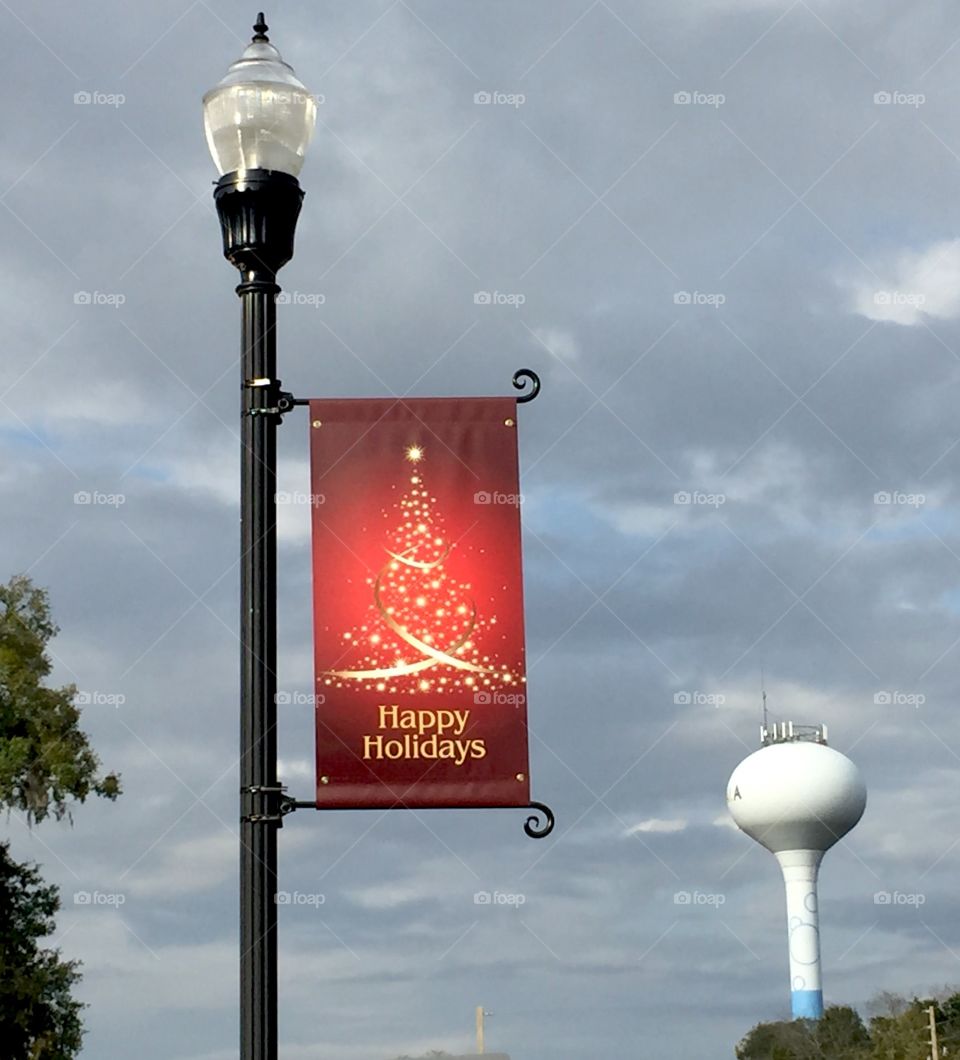 Happy Holidays by the Water Tower 