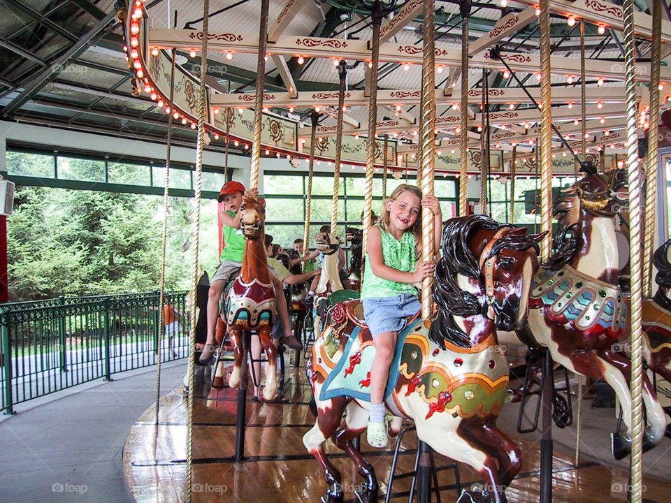 Around you go on the Carousel - Columbus Zoo