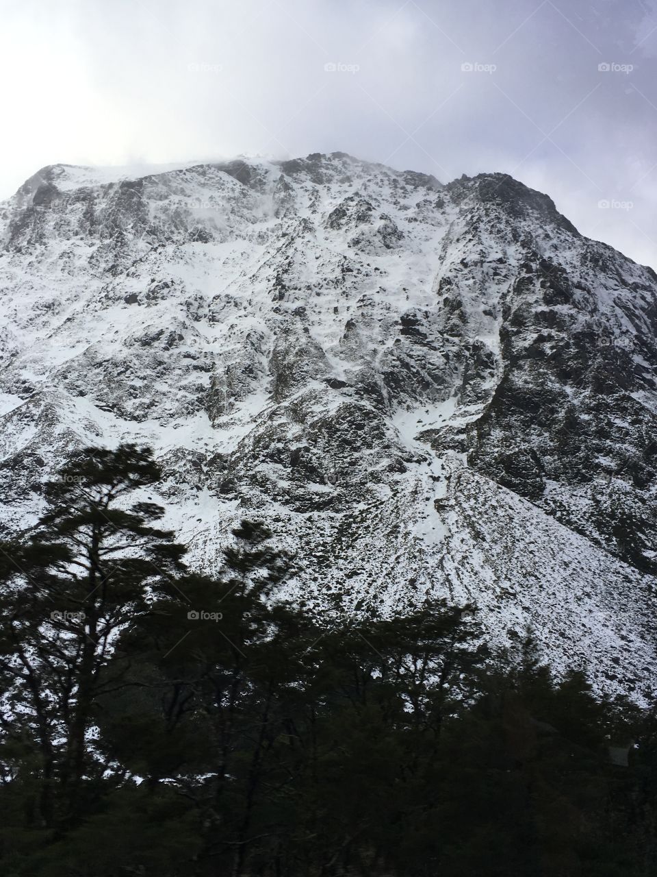 Snowy mountain 