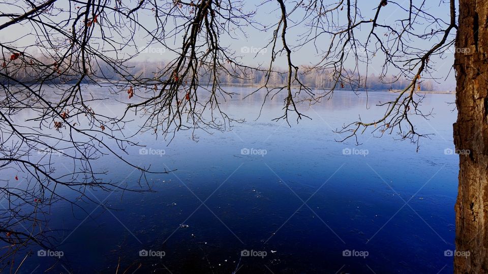 Idyllic view of lake