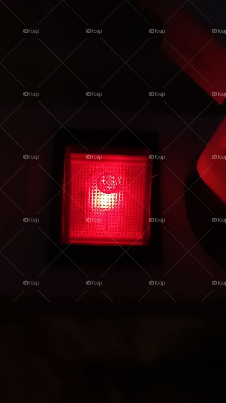 on/off switch with red light