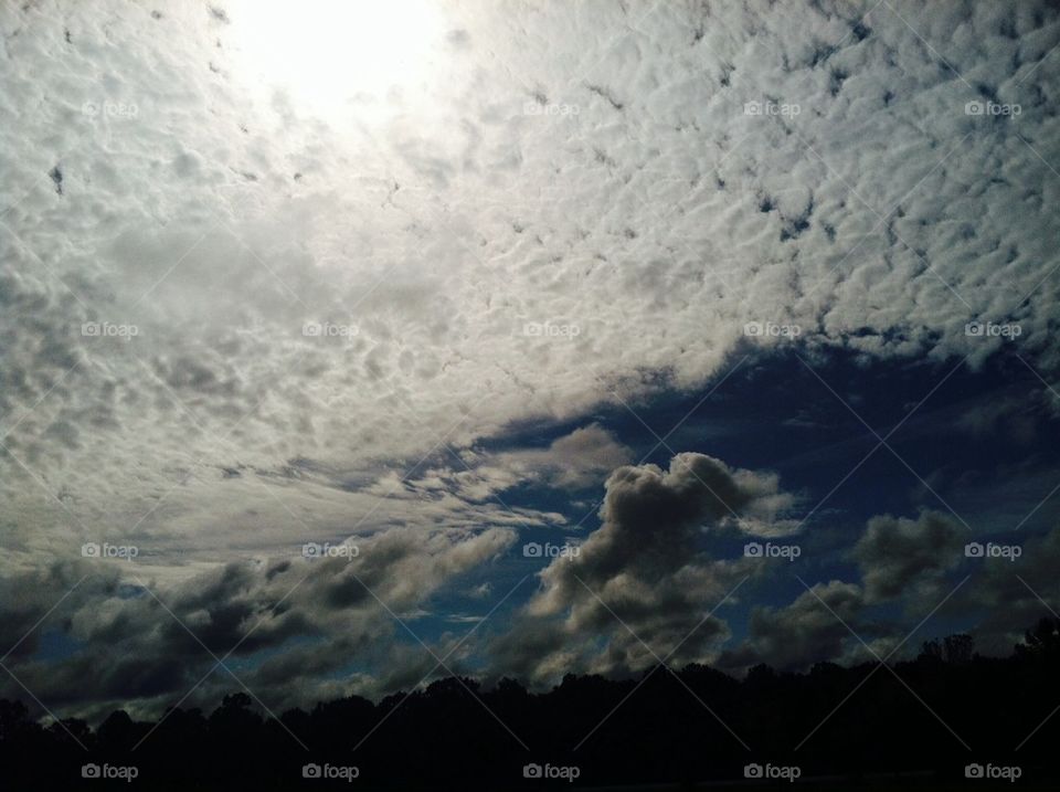 Bright Cloud spotted sky 