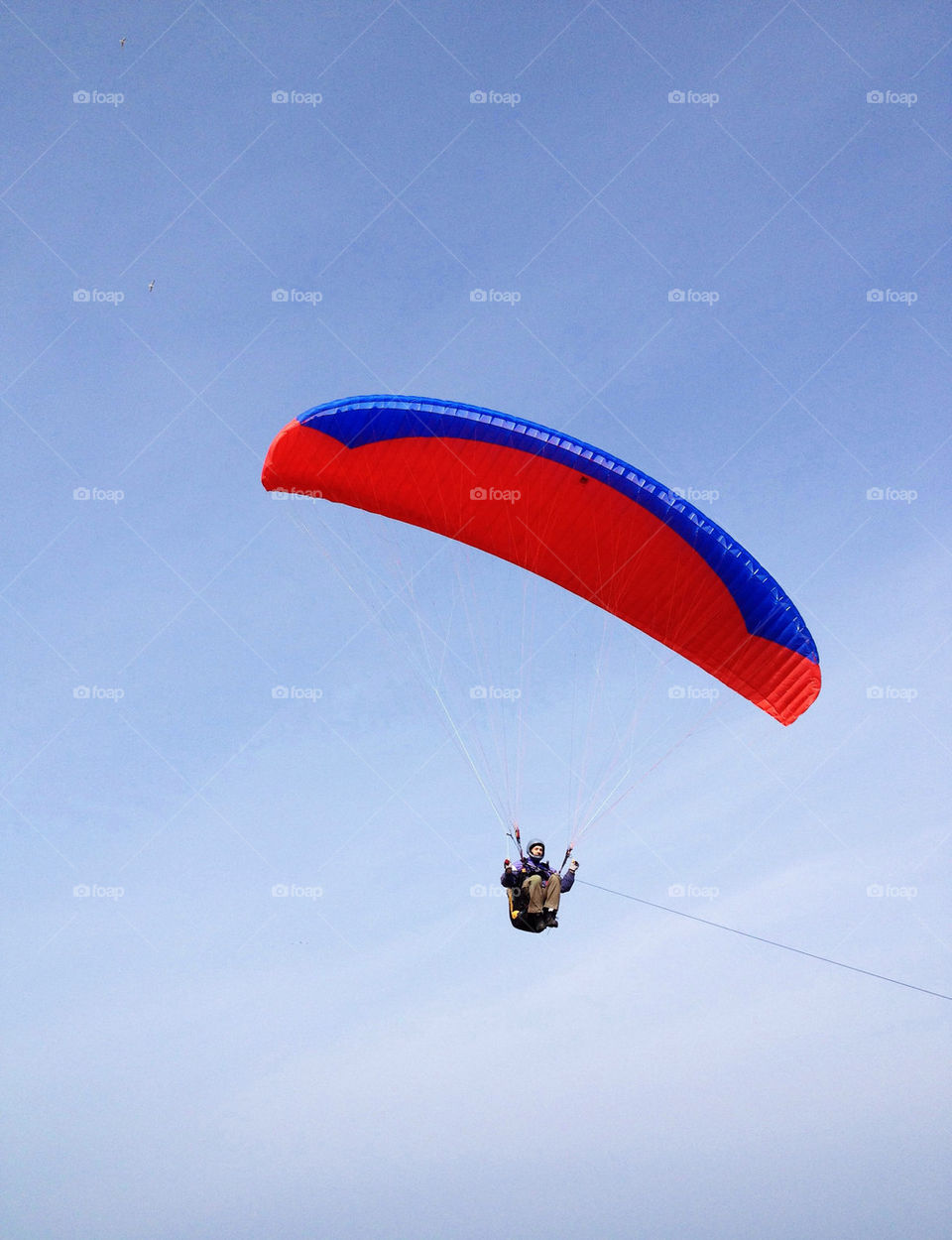 Flying parachute