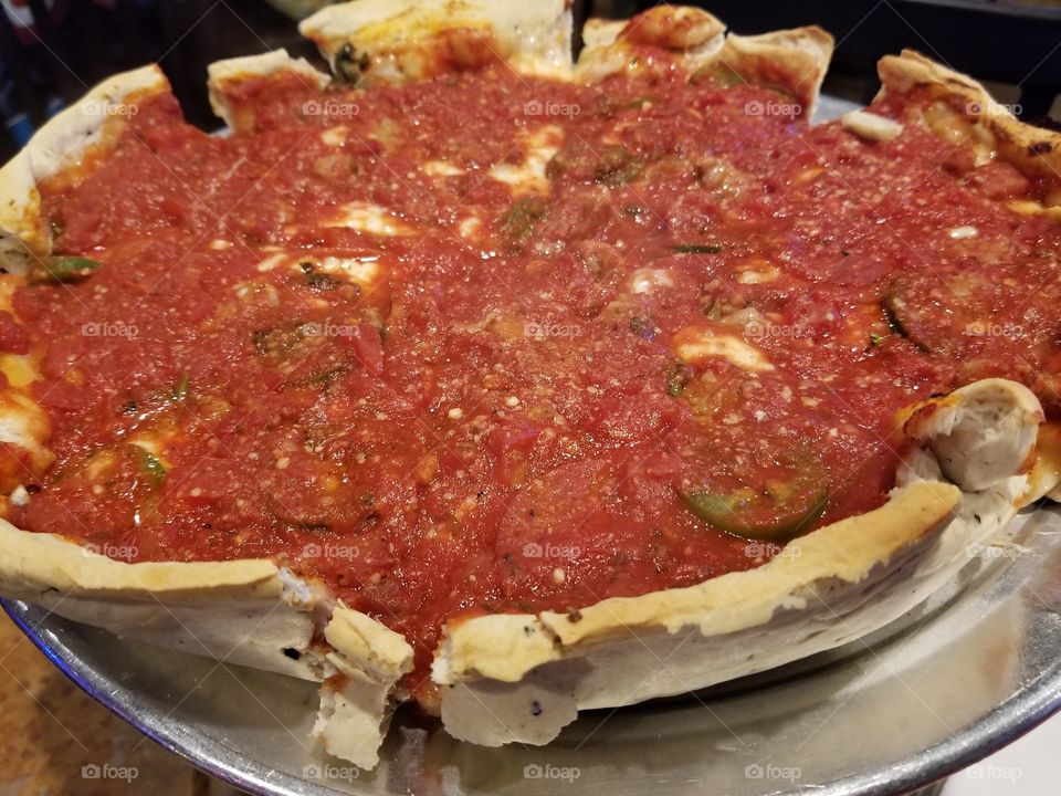 Chicago Style Ditka Pizza
