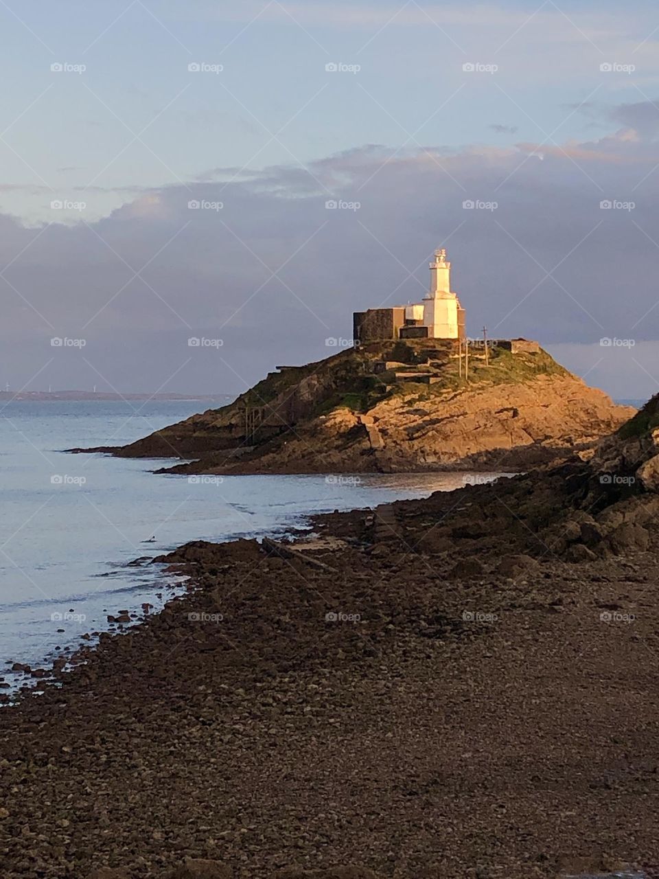 Old lighthouse on island