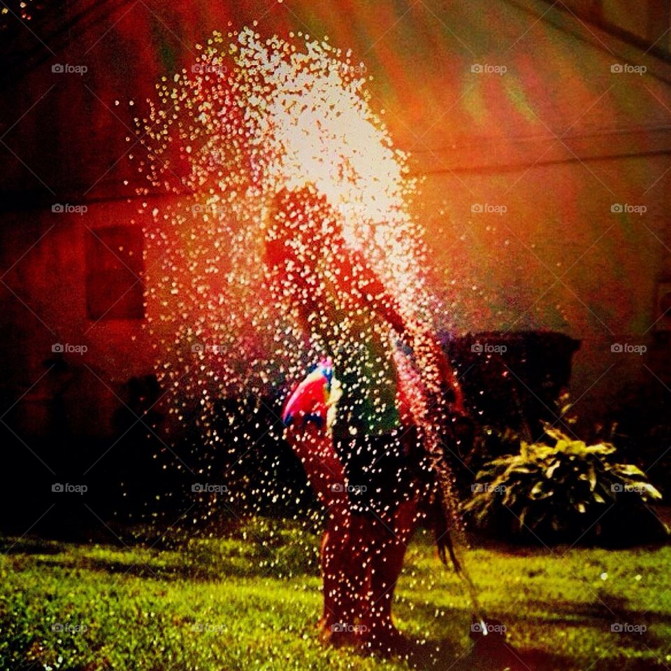 Sunlit Sprinkler