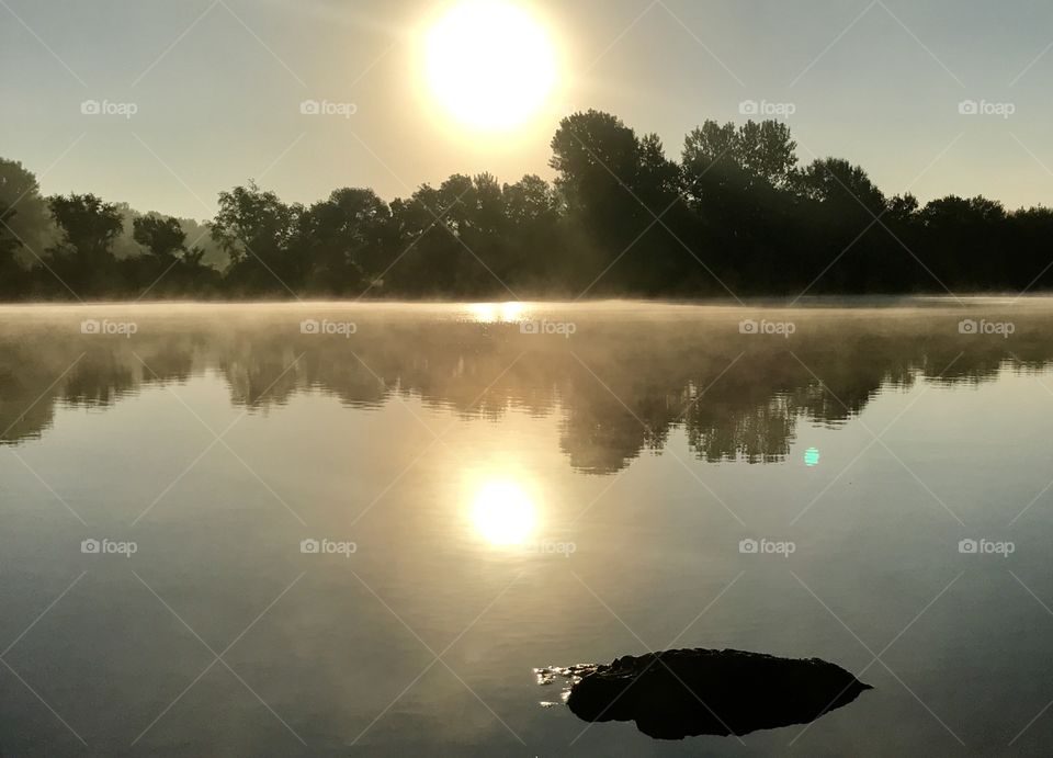 Morning Fog, Lakeside